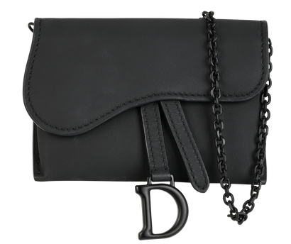 Card Belt Bag, &pound;490, Handbags, Black, Leather, Front view